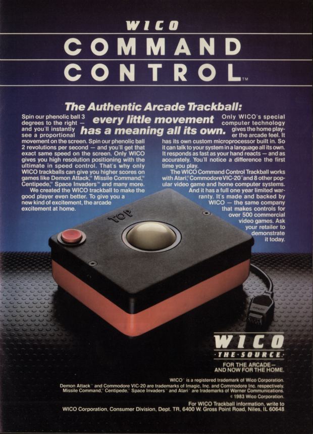 J2Games.com | Wico Command Control Track Ball (Atari 2600) (Pre-Played - Game Only).