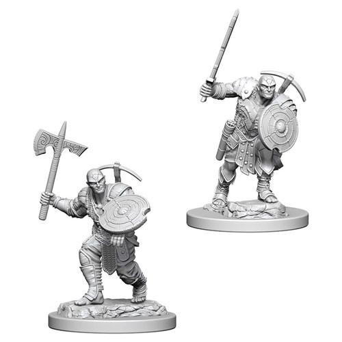 D&D Minis: Wave 4- Earth Genasi Male Fighter (D&D)
