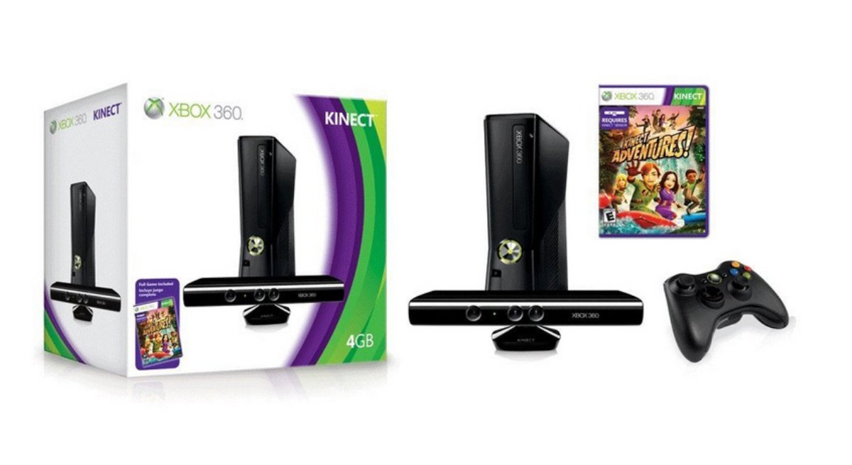 J2Games.com | Xbox 360 Slim Console 4GB Kinect Bundle (Xbox 360) (Pre-Played - CIB - Very Good).